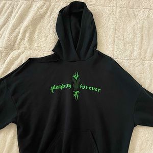 Black and Green “Playboy Forever” Playboy Hoodie
